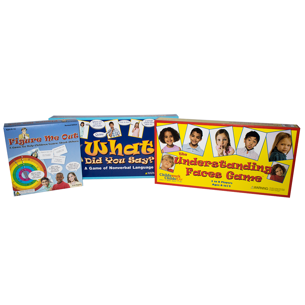 Social Skills Asperger's Games, Set of 3