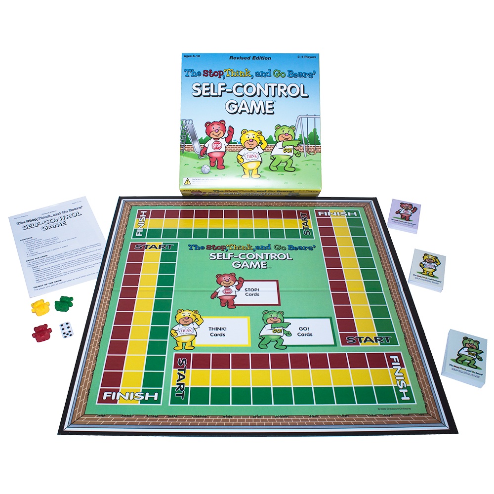 The Stop, Think, and Go Bears Self Control Board Game - Revised