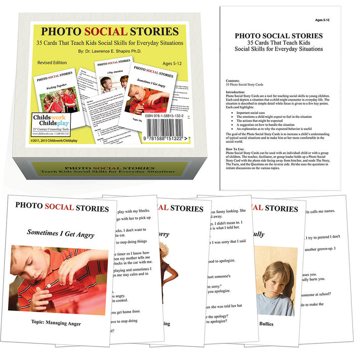 Photo Social Stories Card Set of 4