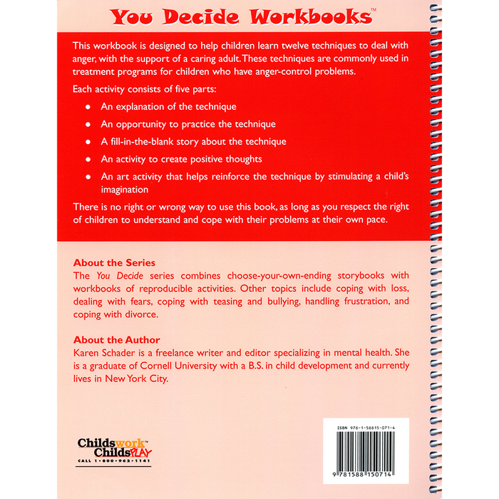You Decide About Handling Anger Book & Workbook