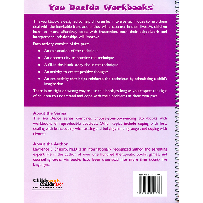 You Decide About Handling Frustration Book & Workbook