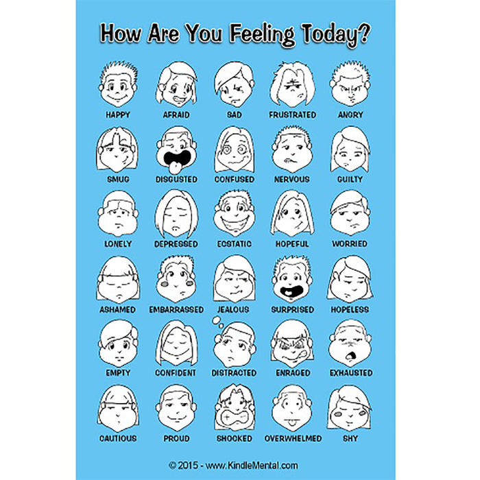 Mini Blue Feelings Poster Set of 12 product image