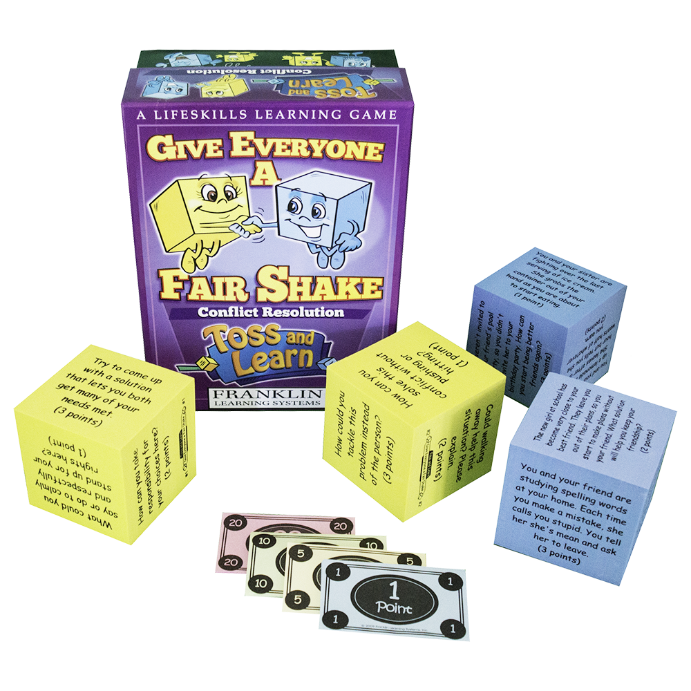 Toss and Learn: Give Everyone a Fair Share Conflict Resolution Game