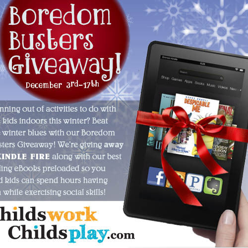 Winter Boredom Busters Kindle Fire Giveaway!