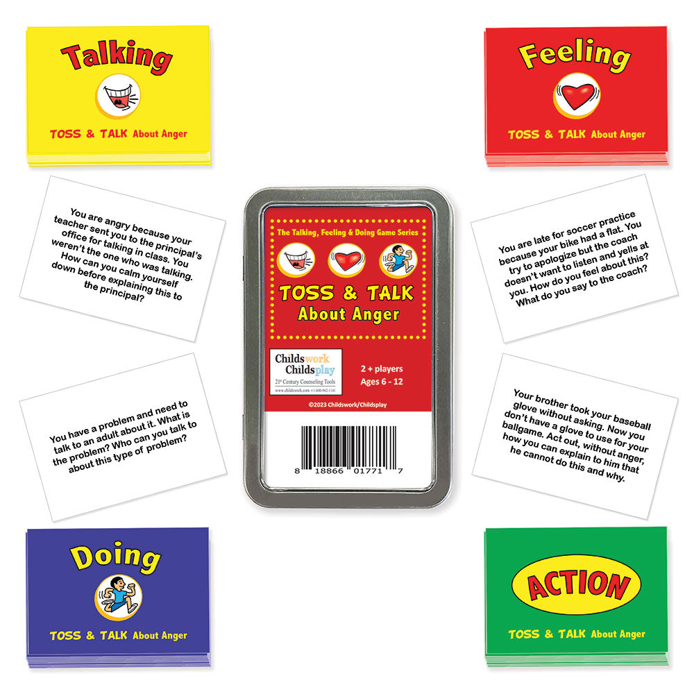 The Talking, Feeling & Doing Anger Toss & Talk Card Game