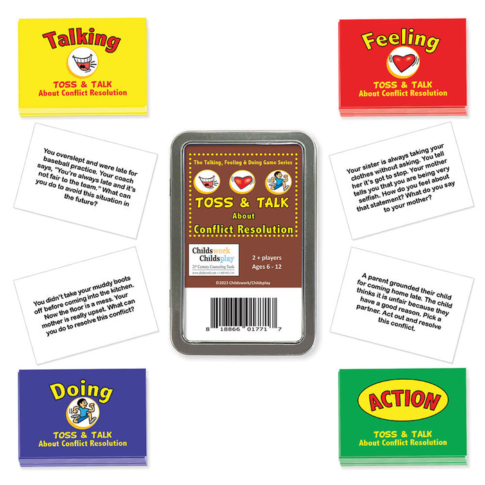 The Talking, Feeling & Doing Conflict Resolution Toss & Talk Card Game