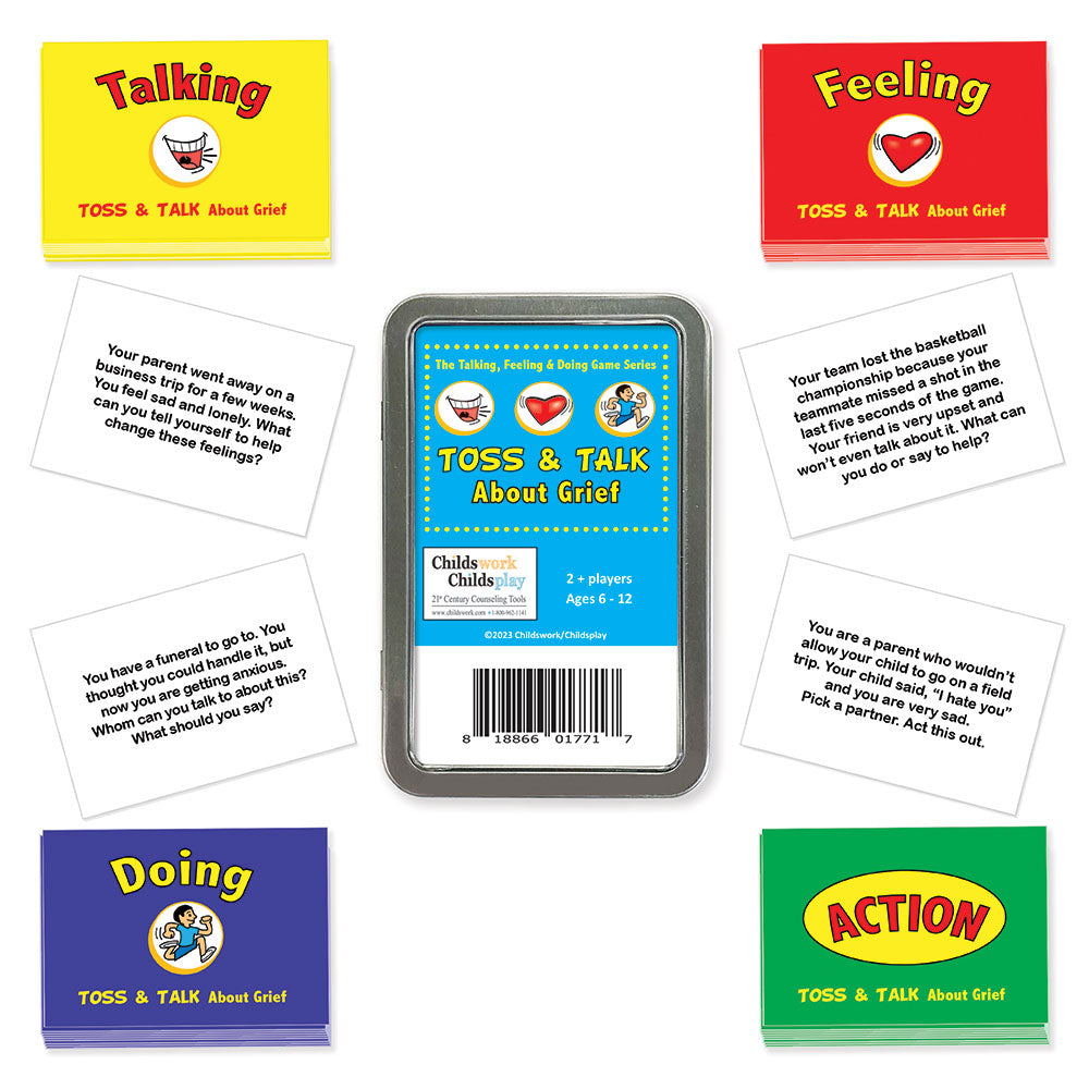 The Talking, Feeling & Doing Grief Toss & Talk Card Game