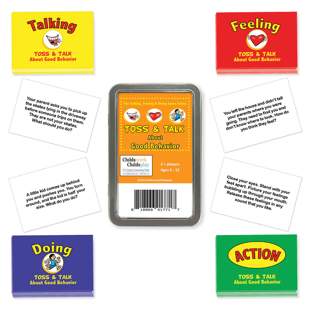 The Talking, Feeling & Doing Good Behavior Toss & Talk Card Game