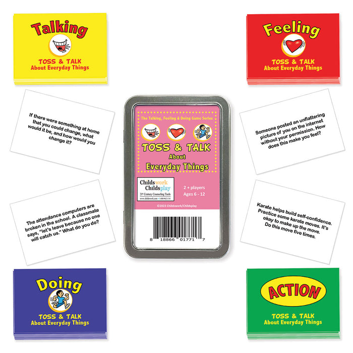 The Talking, Feeling & Doing Everyday Things Toss & Talk Card Game