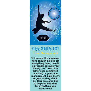 Life Skills 101: Time Management Bookmark 100 pack product image