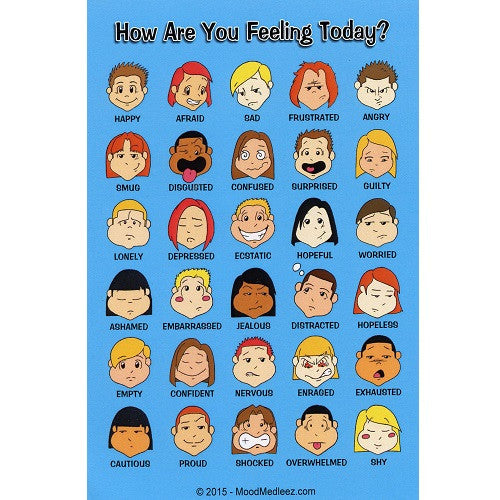 Mini Feelings Poster with Colored Graphics Set of 12 product image