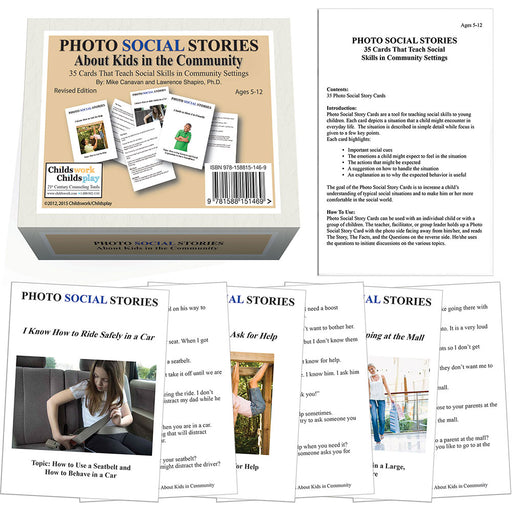Photo Social Stories Cards About Kids in the Community Card Game
