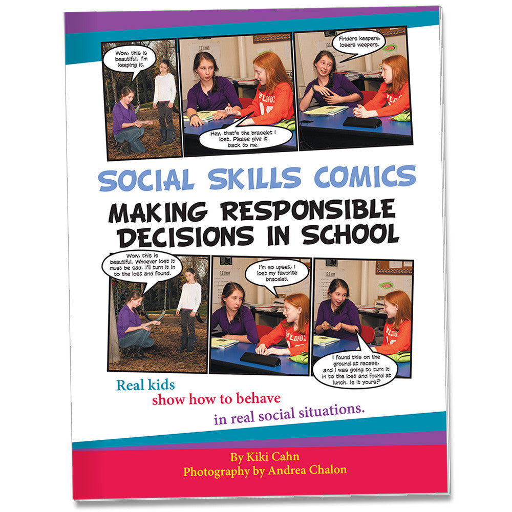 Social Skills Comics for Kids: Making Responsible Decisions in School product image