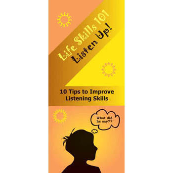 Life Skills 101 Pamphlet: Listen Up Listening Skills 25 pack product image
