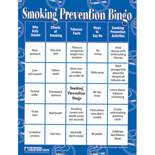 Smoking Prevention Bingo Game product image