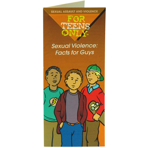 For Teens Only Pamphlet: Sexual Violence Fact for Guys 25 pack product image