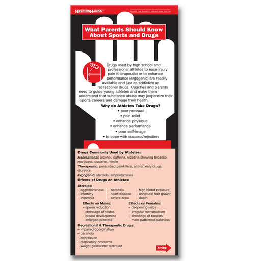 Helping Hands Card: What Parents Should Know About Sports and Drugs 25 pack product image