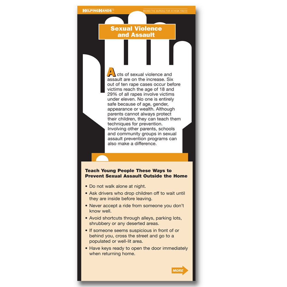 Helping Hands Card: Sexual Violence and Assault 25 pack product image
