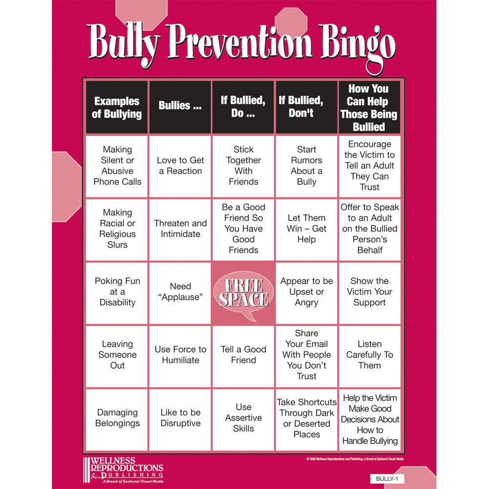 Bully Prevention Bingo Game product image