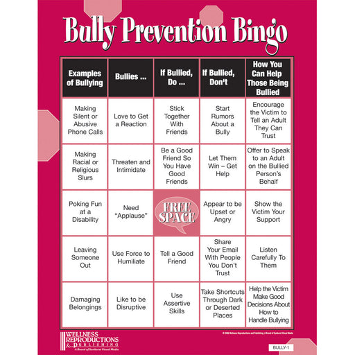 Bully Prevention Bingo Game product image