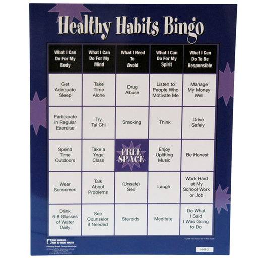 Healthy Habits Bingo Game product image