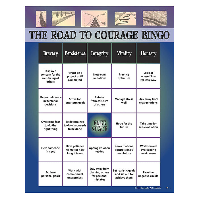 The Road to Courage Teen Bingo Game