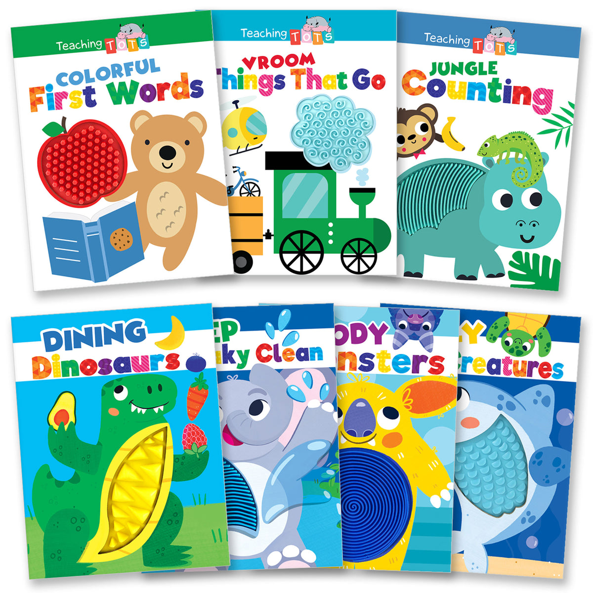 Sensory Silicone Touch and Feel Board Books Collection (Set of 7 ...
