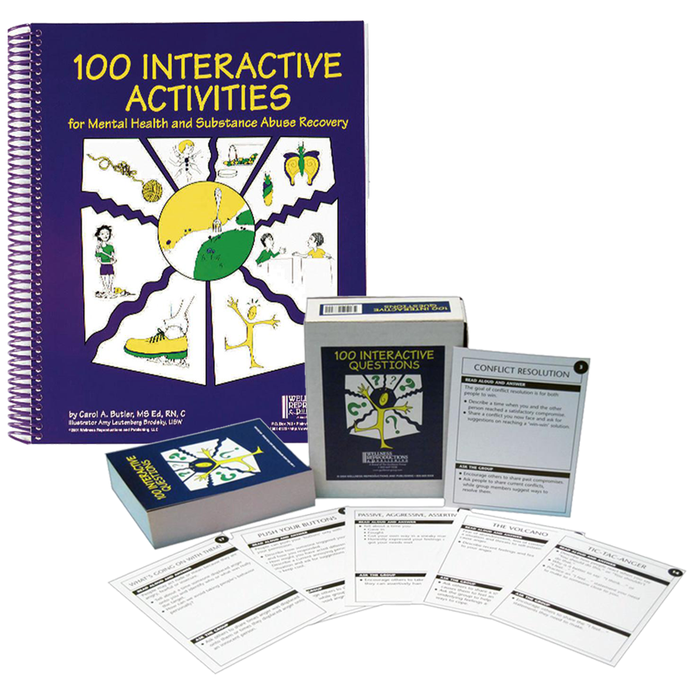 100 Interactive Activities for Mental Health and Substance Abuse Recovery Set
