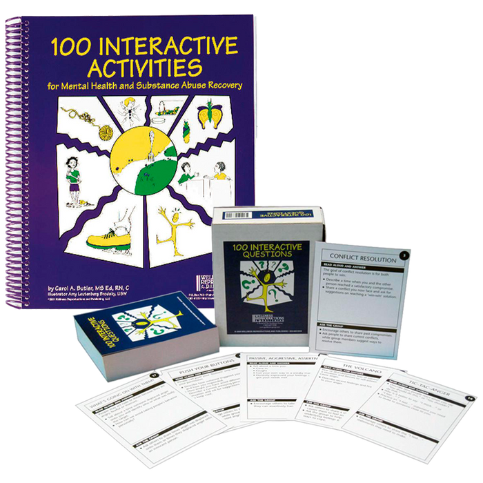 100 Interactive Activities for Mental Health and Substance Abuse Recovery Set