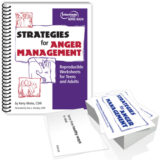 Strategies for Anger Management Workbook & Cards Set