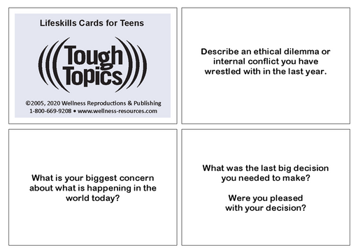 Lifeskills Cards for Teens: Tough Topics