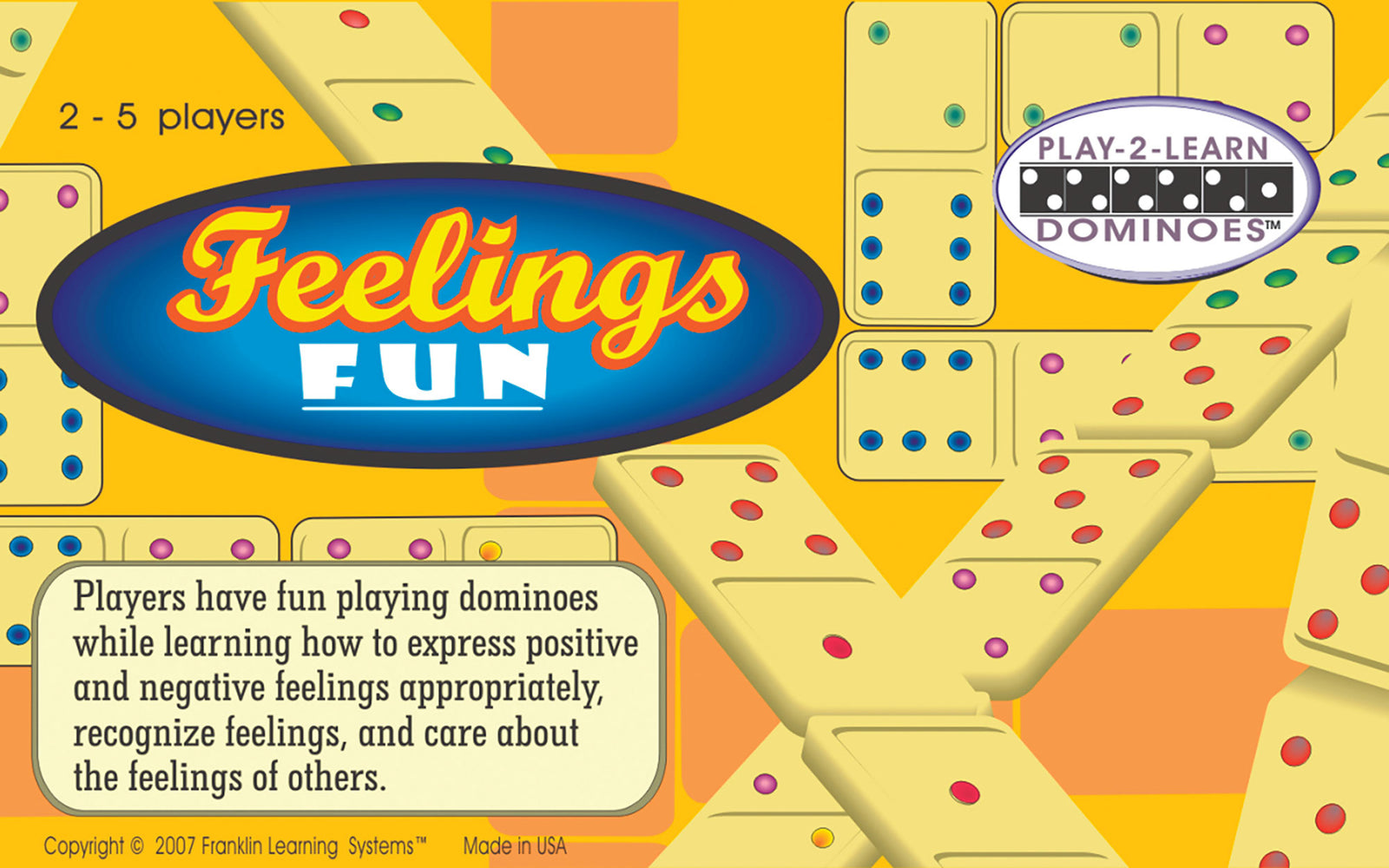 Play 2 Learn Dominoes on Feelings Fun Game